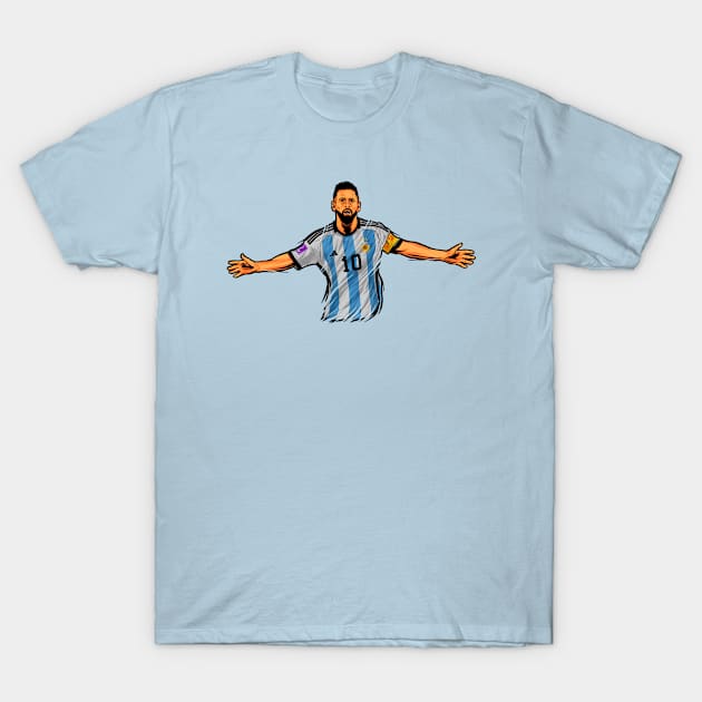 Lionel Messi T-Shirt by ARTABBAS